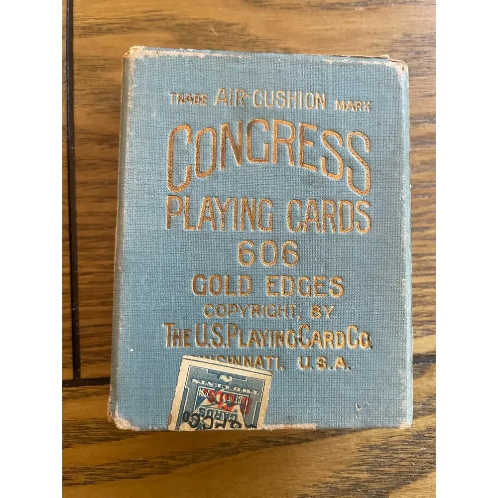 Antique Congress 606 Diana Playing Cards Complete Deck Joker Original Box